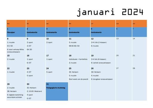 maandplanning januari 2024